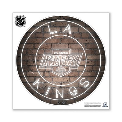 Los Angeles Kings 28 x 28 Repositionable Neon Wall Decal