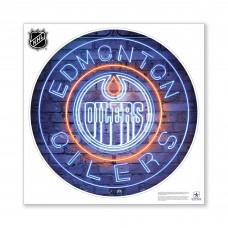 Edmonton Oilers 28 x 28 Repositionable Neon Wall Decal