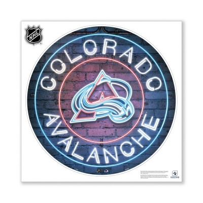 Colorado Avalanche 28 x 28 Repositionable Neon Wall Decal