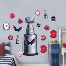 Washington Capitals Repositionable Stanley Cup Wall Decal Set