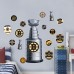 Boston Bruins Repositionable Stanley Cup Wall Decal Set