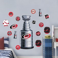 Carolina Hurricanes Repositionable Stanley Cup Wall Decal Set