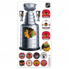 Chicago Blackhawks Repositionable Stanley Cup Wall Decal Set