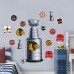 Chicago Blackhawks Repositionable Stanley Cup Wall Decal Set