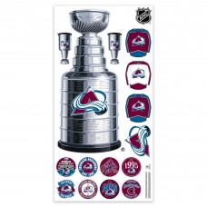 Colorado Avalanche Repositionable Stanley Cup Wall Decal Set