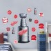 Detroit Red Wings Repositionable Stanley Cup Wall Decal Set