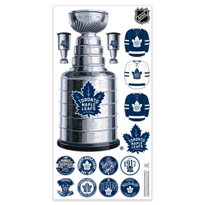 Toronto Maple Leafs Repositionable Stanley Cup Wall Decal Set