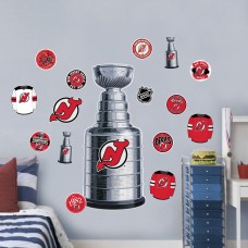New Jersey Devils Repositionable Stanley Cup Wall Decal Set New Jersey Devils Repositionable Stanley Cup Wall Decal Set