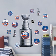 New York Islanders Repositionable Stanley Cup Wall Decal Set