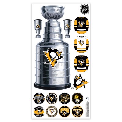 Pittsburgh Penguins Repositionable Stanley Cup Wall Decal Set
