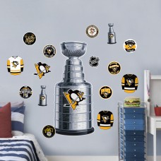 Pittsburgh Penguins Repositionable Stanley Cup Wall Decal Set