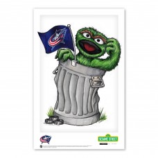 Columbus Blue Jackets Oscar the Grouch 11 x 17 Sesame Street Poster Print