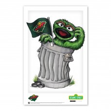 Minnesota Wild Oscar the Grouch 11 x 17 Sesame Street Poster Print