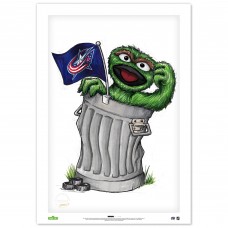 Columbus Blue Jackets Oscar the Grouch 14 x 20 Sesame Street Fine Art Print - Limited Edition of 100 Columbus Blue Jackets Oscar the Grouch 14 x 20 Sesame Street Fine Art Print - Limited Edition of 100
