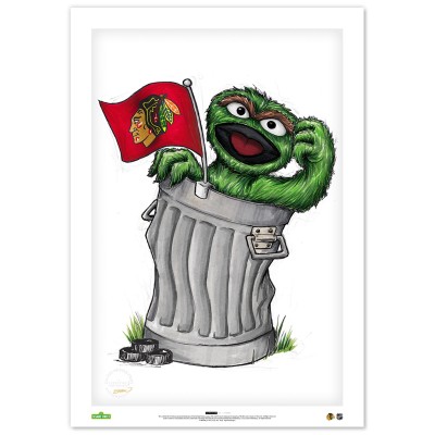 Chicago Blackhawks 24 x 36 Sesame Street Fine Art Poster