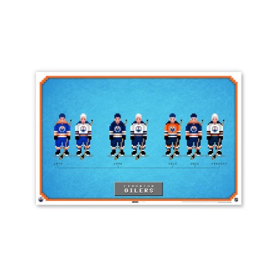 Edmonton Oilers 11 x 17 16-Bit Superstars Poster