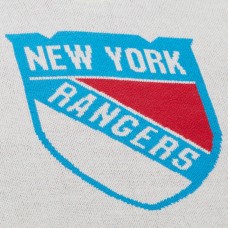 New York Rangers Mitchell & Ness Cream Centennial Retro Logo Sweater