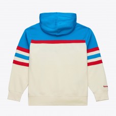 Толстовка New York Rangers Mitchell & Ness Cream 100th Anniversary Head Coach Толстовка New York Rangers Mitchell & Ness Cream 100th Anniversary Head Coach