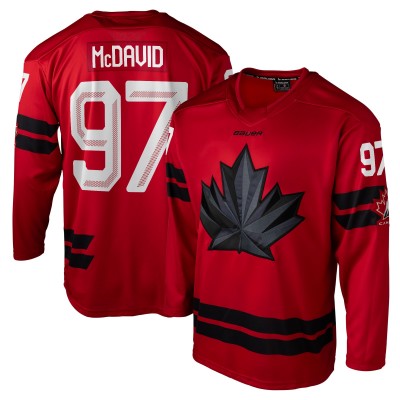 Hockey Canada Connor McDavid Bauer Hockey Red 2026 Semi Pro Jersey