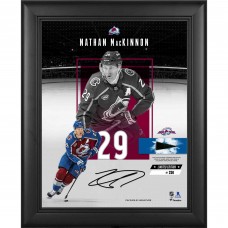 Nathan MacKinnon Colorado Avalanche Facsimile Signature Fanatics Authentic Framed 11 x 14 Impact Collage with a Piece of Game-Used Puck - Limited Edition of 250