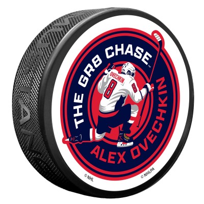 Шайба Washington Capitals Alexander Ovechkin NHL All-Time Leading Goal Scorer The GR8 Chase