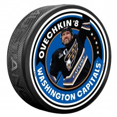Washington Capitals Alexander Ovechkin NHL All-Time Leading Goal Scorer Screaming Eagle Name &amp; Number Hockey Puck