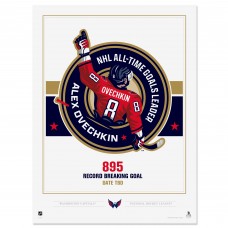 Washington Capitals Alexander Ovechkin NHL All-Time Leading Goal Scorer 11 x 17 895 Print