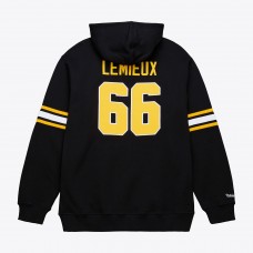 Толстовка Pittsburgh Penguins Mario Lemieux Mitchell & Ness Black 1992 Name & Number Premium