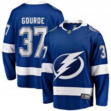 Джерси Tampa Bay Lightning Yanni Gourde Fanatics Blue Home Breakaway