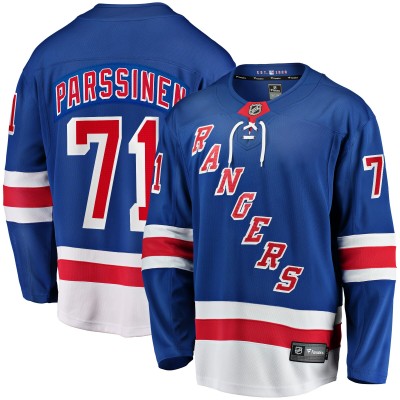 Джерси New York Rangers Juuso Parssinen Fanatics Blue Home Breakaway