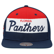 Бейсболка Florida Panthers Mitchell & Ness Navy Retro Script Colorblock