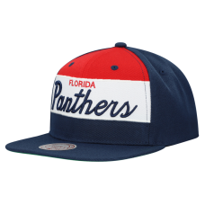 Бейсболка Florida Panthers Mitchell & Ness Navy Retro Script Colorblock