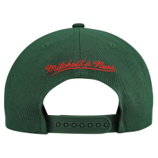 Minnesota Wild Mitchell & Ness Green Retro Script Colorblock Snapback Hat