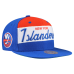 New York Islanders Mitchell & Ness Royal Retro Script Colorblock Snapback Hat