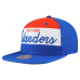 New York Islanders Mitchell & Ness Royal Retro Script Colorblock Snapback Hat