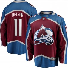 Джерси Colorado Avalanche Brock Nelson Fanatics Burgundy Home Breakaway
