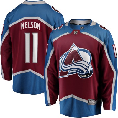 Джерси Colorado Avalanche Brock Nelson Fanatics Burgundy Home Breakaway