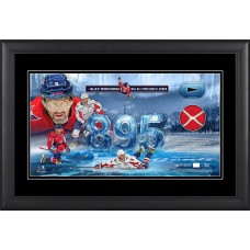 Alexander Ovechkin Washington Capitals Fanatics Authentic Framed 10 x 18 895th Goal Collage with a Piece of Game-Used Net from 895 Goal Game and Puck from the 2024-25 Season - Limited Edition of 250