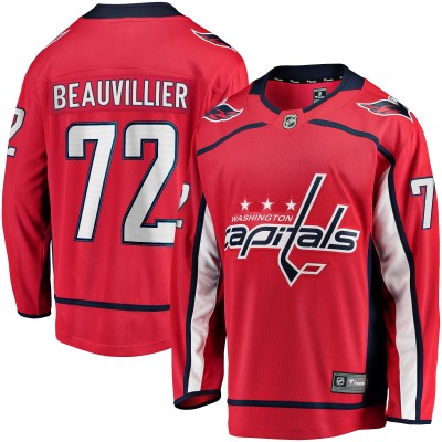Игровая джерси Washington Capitals Anthony Beauvillier Fanatics Red Home Breakaway