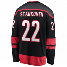 Джерси Carolina Hurricanes Logan Stankoven Fanatics Black Home Breakaway