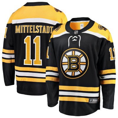 Игровая джерси Boston Bruins Casey Mittelstadt Fanatics Black Home Breakaway