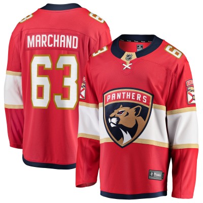 Игровая джерси Florida Panthers Brad Marchand Fanatics Red Home Breakaway