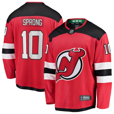Джерси New Devils Daniel Sprong Fanatics Red Home Breakaway