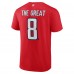 Футболка WoWashington Capitals Alexander Ovechkin Fanatics Red NHL All-Time Leading Goal Scorer The Great 8 Name & Number