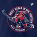 Футболка с длинным рукавом Washington Capitals Alexander Ovechkin Fanatics Athletic Navy NHL All-Time Leading Goal Scorer Badges