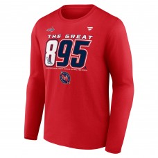 Футболка Washington Capitals Alexander Ovechkin Fanatics Athletic Red NHL All-Time Leading Goal Scorer The Great 895 Long Sleeve