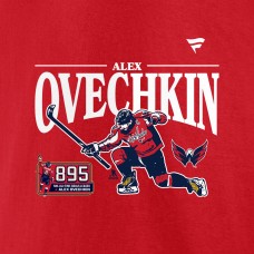 Футболка Washington Capitals Alexander Ovechkin Fanatics Athletic Red NHL All-Time Leading Goal Scorer GR8 Celebration