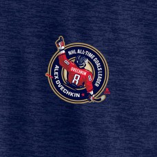 Washington Capitals Alexander Ovechkin Fanatics Navy NHL All-Time Leading Goal Scorer GR8 895 Quarter-Zip Top