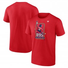 Футболка Washington Capitals Alexander Ovechkin Fanatics Athletic Red NHL All-Time Leading Goal Scorer Locker Room
