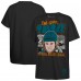 Футболка San Jose Sharks Macklin Celebrini Mitchell & Ness Black Caricature